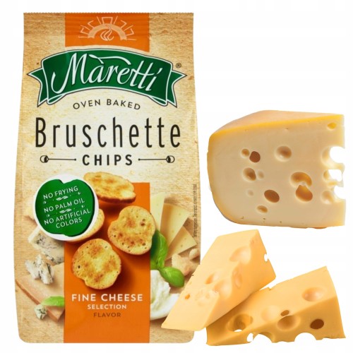 Przejdź do produktu Maretti Chrupka Przekąska O smaku Sera Sery Brubaker Grzanki 70g