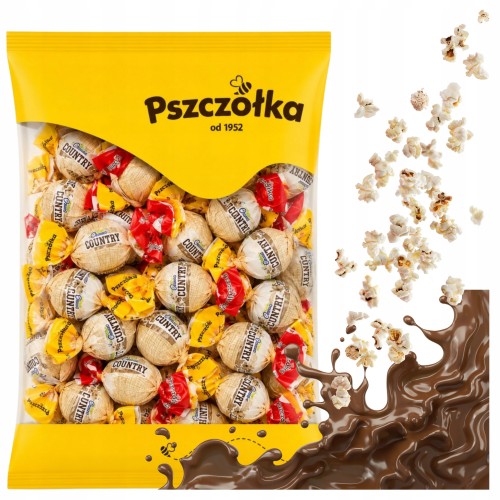 Przejdź do produktu Pszczółka Cukierki Choco Country Czekoladowe Chrupiące Wnętrze 1000 g