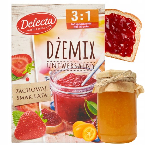 Przejdź do produktu Delecta Mieszanka żelująca Dżemix Uniwersalny Do Konfitur 3:1 30 g