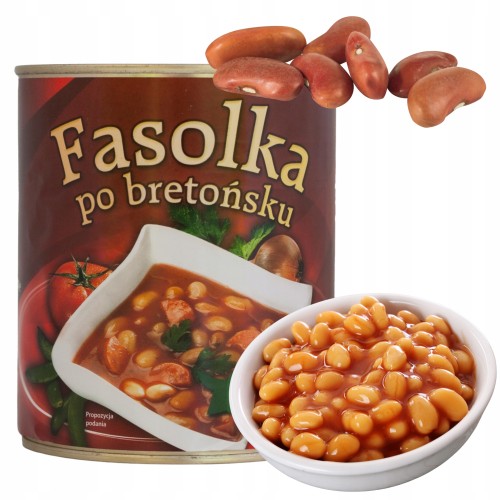 Przejdź do produktu Amk Fasolka Po Bretońsku Szybkie Smaczne Danie Gotowe Duże Opakowanie 800g