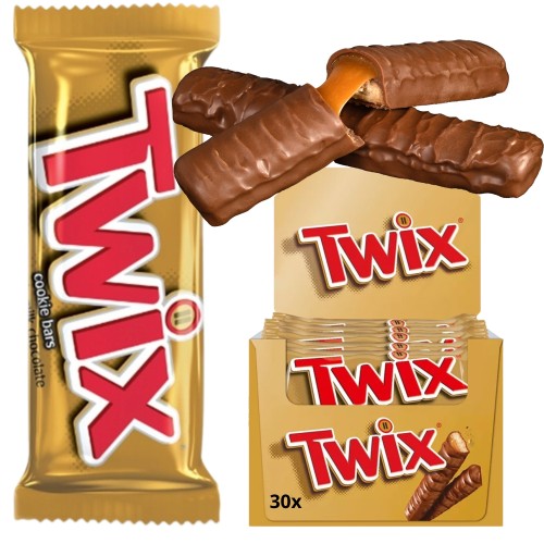 Przejdź do produktu TWIX Baton Czekoladowy z Karmelem i Herbatnikiem 50g - Kultowy Smak - 30szt