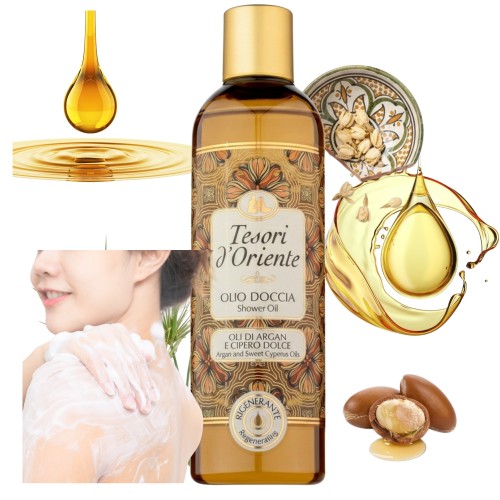Przejdź do produktu Tesori Olejek Argan Cipero Pod Prysznic I Kąpieli Nawilżający 250ml