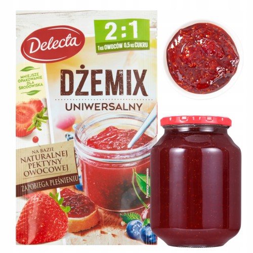 Przejdź do produktu Delecta Dżemix 2:1 Uniwersalny Do Dżemów I Konfitur Mieszanka Żelująca 30g