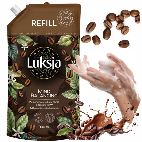 Przejdź do produktu LUKSJA Aroma Senses Mind Balances Pielęgnujące Mydło w Płynie Kawowe 900g