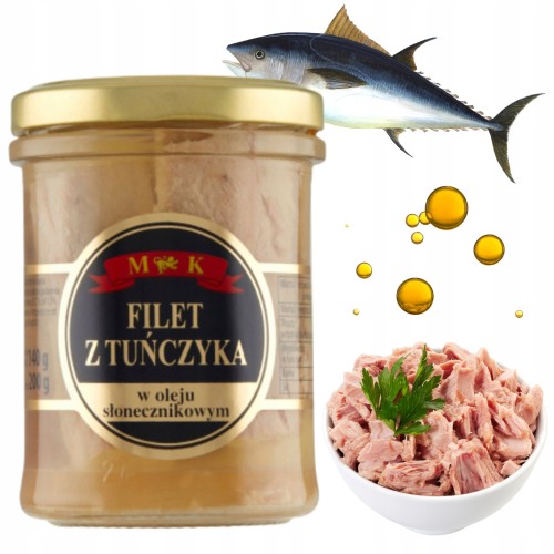 Przejdź do produktu MK Tuńczyk Filet z Tuńczyka MK w Oleju Słonecznikowym 200g