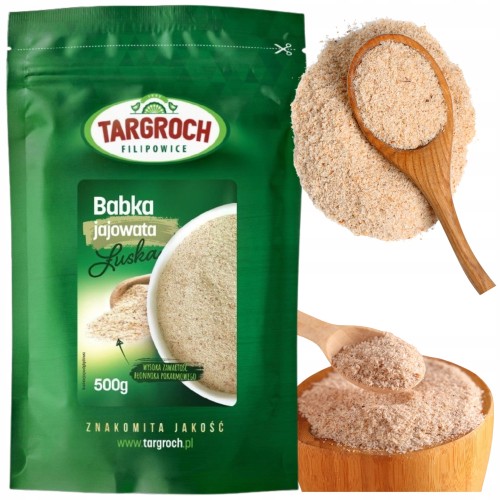 Przejdź do produktu Suplement diety Targroch Babka Jajowata łuska mielone Nasiona 500g