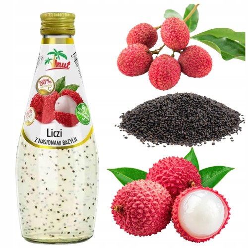 Przejdź do produktu Vinut Napój Orzeźwiający z Lliczi Z Nasionami Bazylii 290 ML