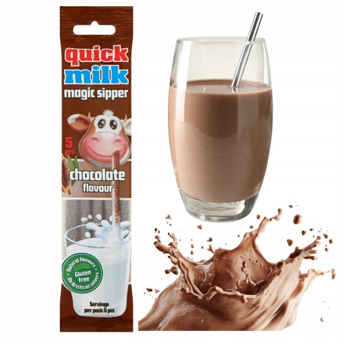 Przejdź do produktu Felfo Rurki do Picia Mleko Czekoladowe Smakowa Słomka 30g