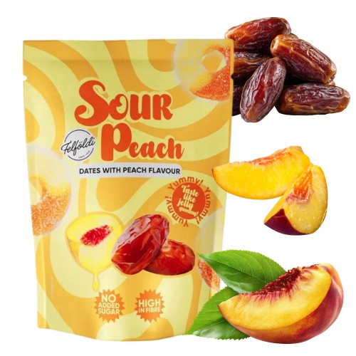 Przejdź do produktu Daktyle O Smaku Brzoskwiniowym Felföldi Przekąska O Wyjątkowym Smaku 100 g