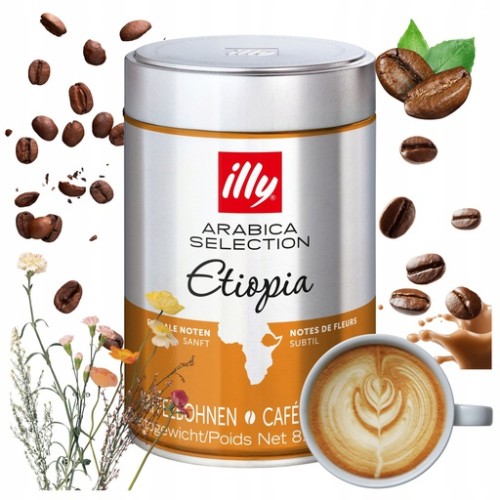 Przejdź do produktu Kawa Ziarnista Arabica Illy Monoarabica Etiopia Kwiatowy Aromat Kaw 250 g