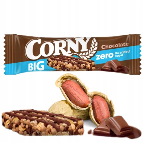 Przejdź do produktu CORNY BIG BATON ZBOŻOWY CHOCOLATE Z ORZESZKAMI ZIEMNYMI BEZ CUKRU 40g