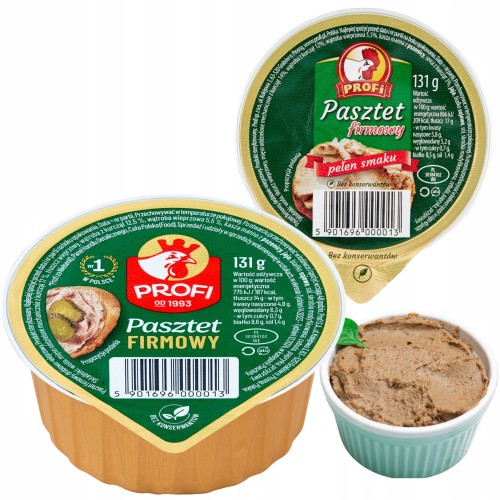 Przejdź do produktu Profi Pasztet Z Kurczaka Firmowy Prosto Konkretnie Zawsze Na Kanapkę 131g