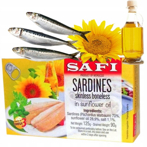 Przejdź do produktu Filety Z Sardynki MK w Oleju Słonecznikowym Idealny Do Sałatek 125 g