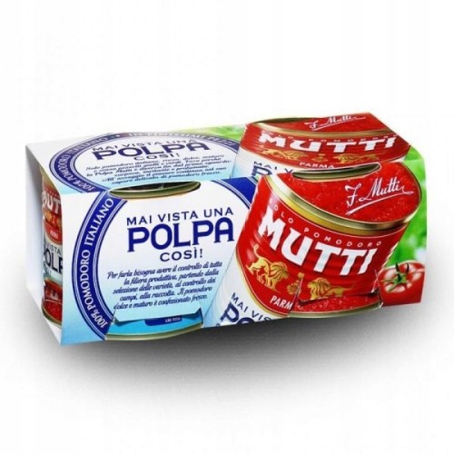 Przejdź do produktu Mutti Pulpa Pomidorowa Idealna Baza Jako Podkład Do Pizzy 2 x 210 g