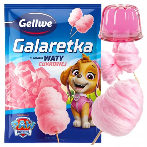 Przejdź do produktu Gellwe Galaretka O Smaku Waty Cukrowej Super Deser Również Z Owocami 72 g