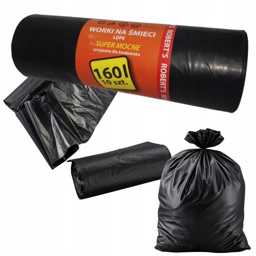 Przejdź do produktu Recykling System Robert's Mocne Worki Na śmieci Uniwersalne 160l 10 szt.