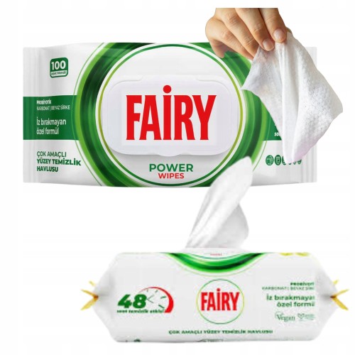 Przejdź do produktu Fairy Chusteczki Nawilżane Białe Mydło Antybakteryjne Uniwersalne 100szt