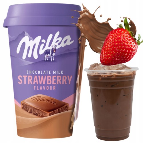 Przejdź do produktu Milka Strawberry Orzeźwiający Napój Mleczny Idealny Na Gorące Dni 220ml
