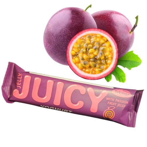 Przejdź do produktu Baton JUICY MARAKUJA W POL. JOGURTOWEJ Źródło Błonnika 40G