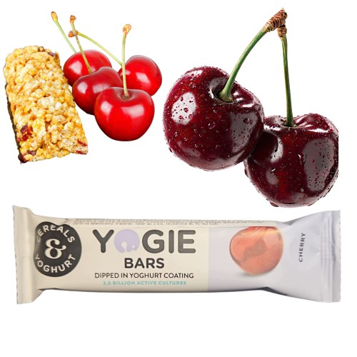 Przejdź do produktu YOGIE WIŚNIA W JOGURCIE Z PROBIOTYKAMI Baton Wege Błonnik 30G