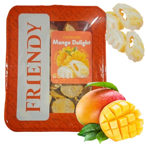 Przejdź do produktu Friendy Mango Delight Kruche Ciastka Z nadzieniem mango 600g