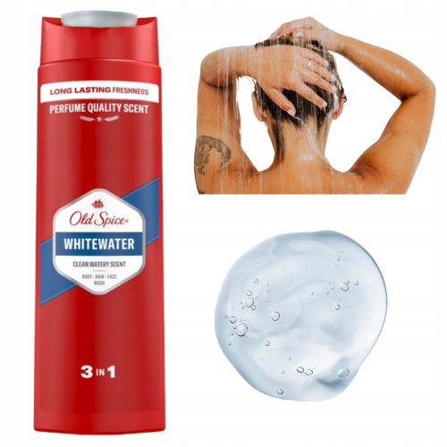 Przejdź do produktu Old Spice White Water Żel pod Prysznic I Szampon 3w1 Dla Mężczyzn 400ml