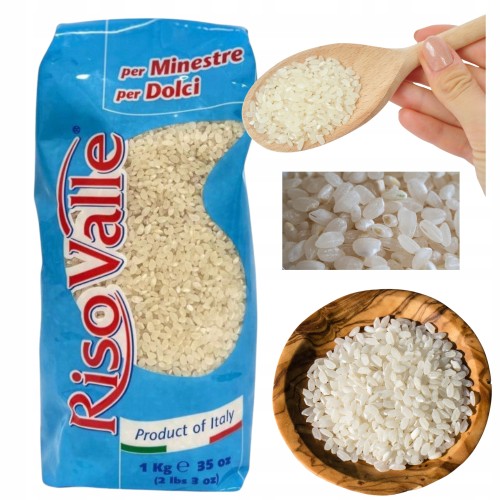 Przejdź do produktu RISOVALLE Ryż biały okrągły ekologiczny Włoski Idealny do Dań 1 kg
