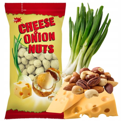 Przejdź do produktu Jega Cheese & Onion Nuts Orzeszki W Panierce Idealna Przekąska 200g