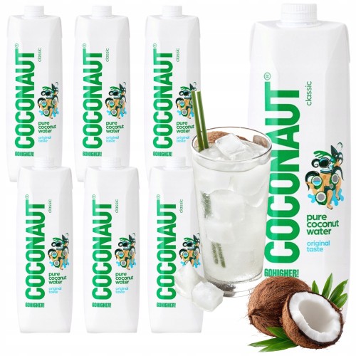 Przejdź do produktu Coconaut Świetnie Orzeźwiająca Woda Kokosowa Niegazowana Kokosowa 1 l