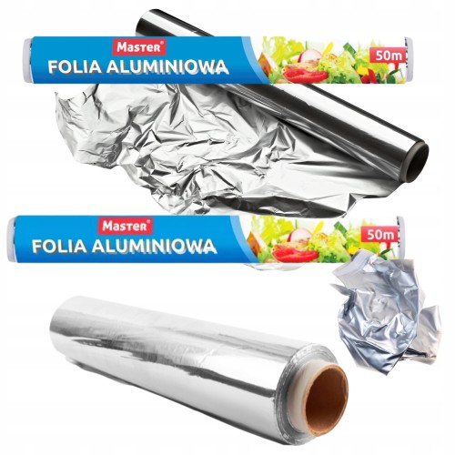 Przejdź do produktu Master Folia Aluminiowa Idealna Do Kuchni Pieczenia I Grilowania 28cm/50m