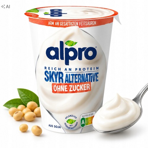 Przejdź do produktu Alpro Jogurt Wegański Naturalny Bez Cukru 400 g Sojowy Wysokobiałkowy