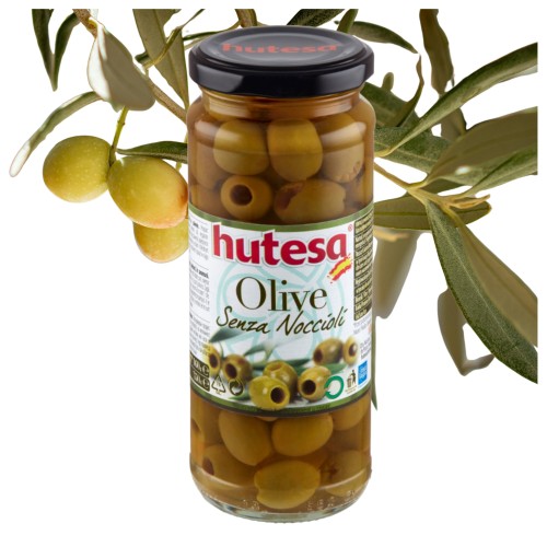 Przejdź do produktu Oliwki zielone bez pestek 350 g MK Hutesa do Sałatek Pizzy Przekąsek