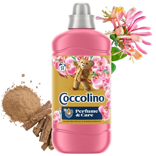 Przejdź do produktu Coccolino Perfume&Care płyn do płukania Honeysuckle&Sandalwood 1,275L 51pr.