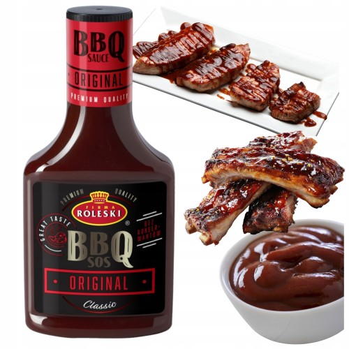 Przejdź do produktu Roleski Sos BBQ Original Amerykański Sos Grillowy Premium 370 g