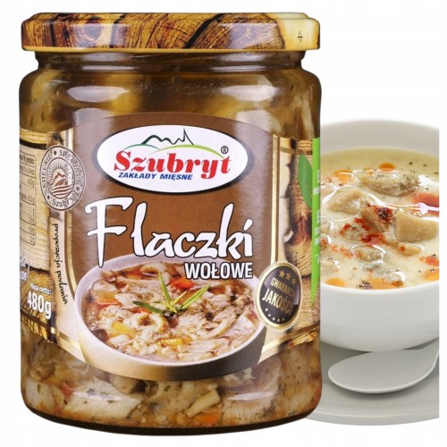 Przejdź do produktu Flaczki Wołowe Szubryt Szybkie Danie Aromatyczny Wyrazisty Smak 480 g