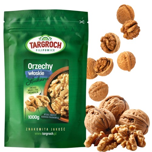 Przejdź do produktu Targroch Polskie Orzechy Włoskie Łuskane Naturalny Smak 1 kg