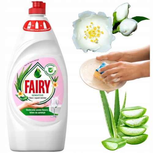 Przejdź do produktu Fairy Płyn Do Naczyń Aloes I Jaśmin Skuteczne Mycie Odświeżenie 900 ml