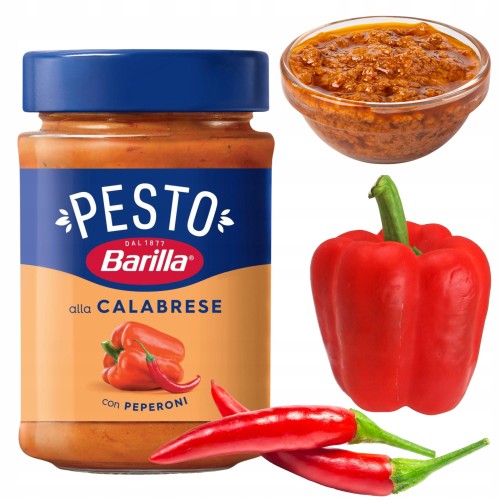 Przejdź do produktu Pesto Barilla Alla Calabrese Z Papryką Bez Glutenu Do Kuchni Włoskiej 190g