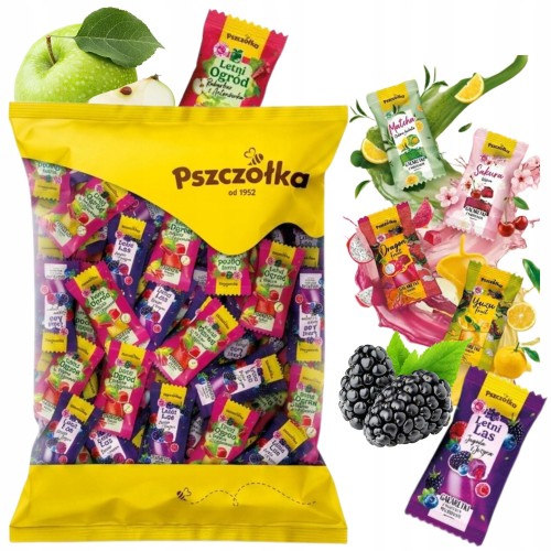 Przejdź do produktu Pszczółka Letni Ogród & Letni Las Cukierki Owocowe Rozkosz Smaku 1 kg
