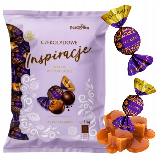 Przejdź do produktu Cukierki Pszczółka Delikatne Czekoladowe Inspiracje Toffee Eclaires 1 Kg