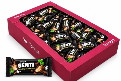 Przejdź do produktu Toniya Senti Cukierki Z Nadzieniem O Smaku Likieru Mlecznego 1,5 kg