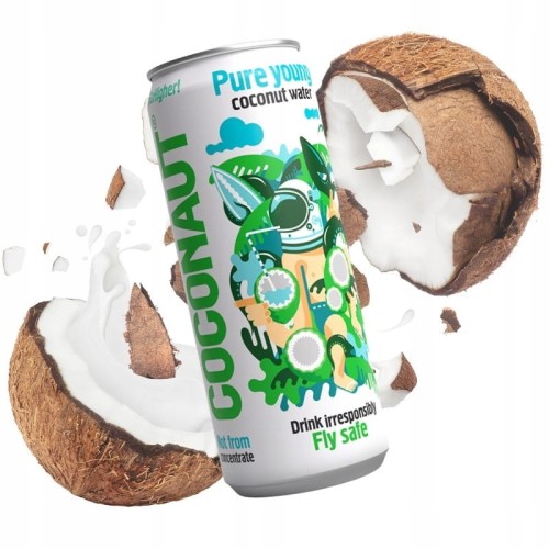 Przejdź do produktu Woda Kokosowa Niegazowana Coconaut z Młodego Kokosa Nawodnienie 0,32 l