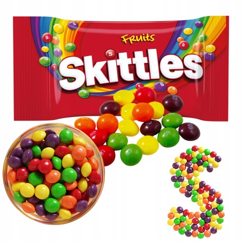 Przejdź do produktu Skittles Fruits Cukierki Drażetki Kolorowa Eksplozja Owocowych Smaków 38g