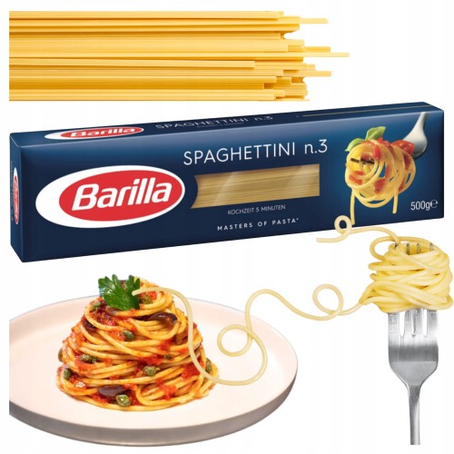 Przejdź do produktu Barilla Makaron Spaghettini n3 Cienkie Włoskie Spagheti Klasyczny Smak 500g