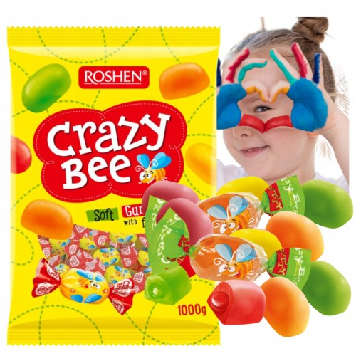 Przejdź do produktu ROSHEN CUKIERKI CRAZY BEE FRUITY 1KG