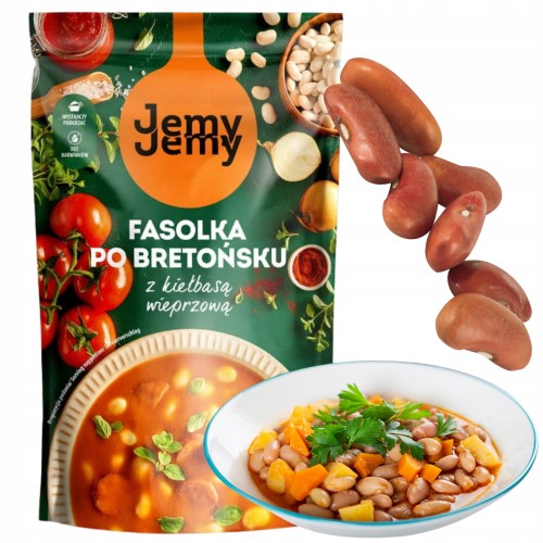 Przejdź do produktu Zupa Jemy Jemy Fasolka Fasola Po Bretońsku z Kiełbasą Wieprzową 400 g