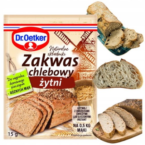 Przejdź do produktu DR. OETKER Zakwas Chlebowy Żytni Naturalny Smak Domowego Chleba 15g