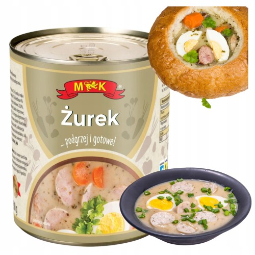 Przejdź do produktu MK Zupa Żurek Żur Barszcz Boczek Gotowa Puszce Smaczne Danie Konshurt 800g
