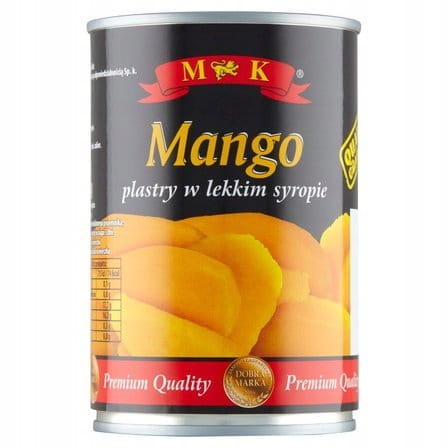 Przejdź do produktu Mk Mango w Puszce Plastry w Lekkim Syropie Soczysty Miąższ 425g