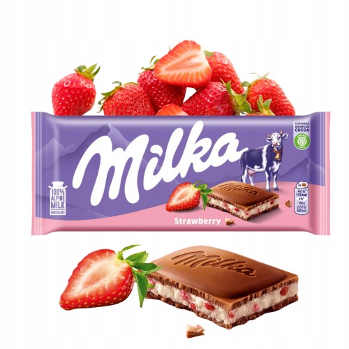 Przejdź do produktu Milka Strawberry Yogurt Delikatna Mleczna Z Nadzieniem Truskawkowym100g